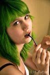 couleur de cheveux verts